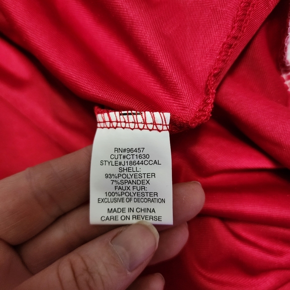 NWOT Eyeshadow Christmas Mrs. Claus Holiday Dress - Picture 9 of 9